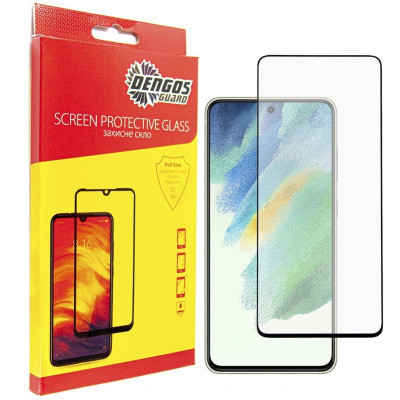 Чохол до мобільного телефона Dengos Kit for Samsung Galaxy S21 FE case + glass (Black) (DG-KM-27)