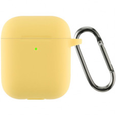 Чохол для навушників Armorstandart Ultrathin Silicone Case With Hook для Apple AirPods 2 Yellow (ARM59696)