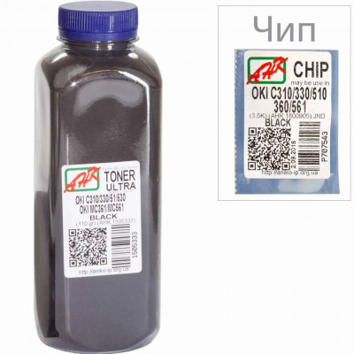 Тонер OKI C310/330/510, 110г Black+chip AHK (1505337)