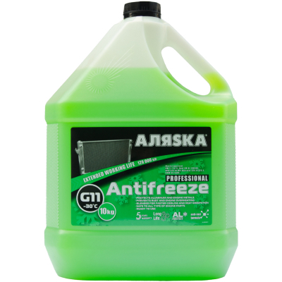 Антифриз Аляsка -30 G11 зелений 10л (9009)