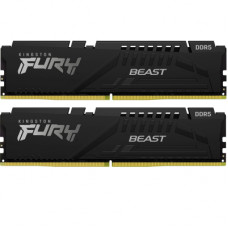 Модуль пам'яті для комп'ютера DDR5 32GB (2x16GB) 6400 MHz Beast Black EXPO Kingston Fury (ex.HyperX) (KF564C32BBEK2-32)