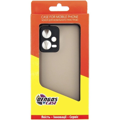 Чохол до мобільного телефона Dengos Kit for Xiaomi Redmi Note 12 5g case + glass (Black) (DG-KM-28)