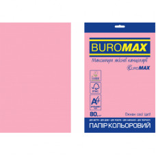 Папір Buromax А4, 80g, PASTEL pink, 50sh, EUROMAX (BM.2721320E-10)