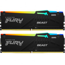 Модуль пам'яті для комп'ютера DDR5 32GB (2x16GB) 6400 MHz Beast RGB XMP Kingston Fury (ex.HyperX) (KF564C32BBAK2-32)