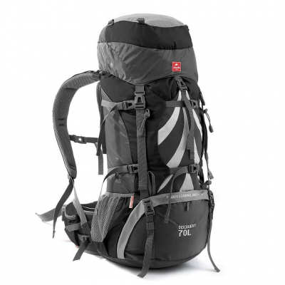 Рюкзак туристичний Naturehike NH70B070-B 70+5 л Black/Grey (6927595709009)