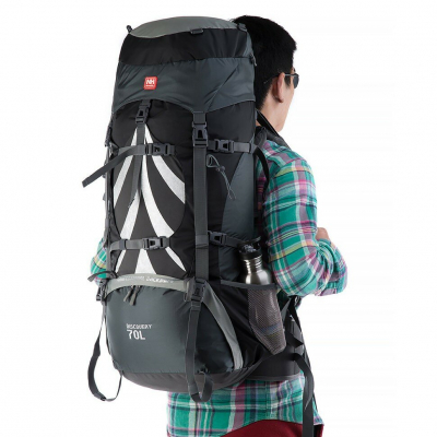 Рюкзак туристичний Naturehike NH70B070-B 70+5 л Black/Grey (6927595709009)