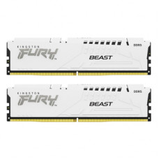 Модуль пам'яті для комп'ютера DDR5 32GB (2x16GB) 6400 MHz Beast White EXPO Kingston Fury (ex.HyperX) (KF564C32BWEK2-32)