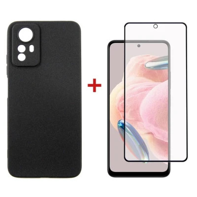 Чохол до мобільного телефона Dengos Kit for Xiaomi Redmi Note 12s case + glass (Black) (DG-KM-45)