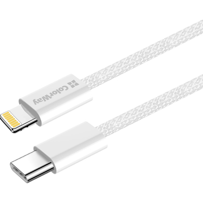 Дата кабель USB-C to Lightning 1.0m 27W grey ColorWay (CW-CBPDCL061-GR)