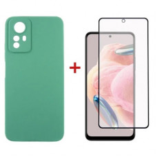 Чохол до мобільного телефона Dengos Kit for Xiaomi Redmi Note 12s case + glass (Mint) (DG-KM-46)