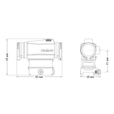 Коліматорний приціл Holosun HS515CM (747021)