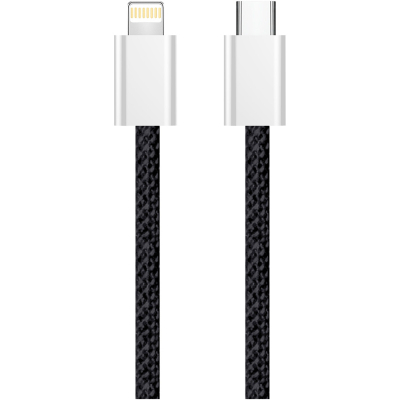 Дата кабель USB-C to Lightning 1.0m 27W black ColorWay (CW-CBPDCL061-BK)