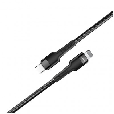 Дата кабель USB-C to Lightning 0.3m 3А black ColorWay (CW-CBPDCL054-BK)