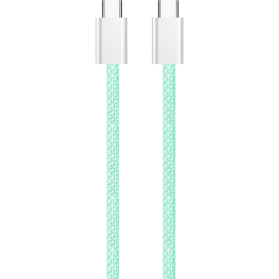 Дата кабель USB-C to USB-C 1.0m 60W 3.0А green ColorWay (CW-CBPDCC061-G)