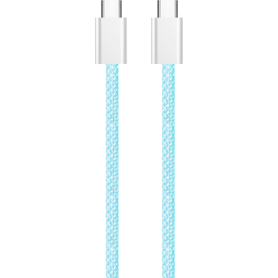 Дата кабель USB-C to USB-C 1.0m 60W 3.0А blue ColorWay (CW-CBPDCC061-BL)