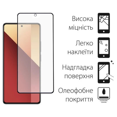 Чохол до мобільного телефона Dengos Kit for Xiaomi Redmi Note 13 Pro 4G case + glass (Purple) (DG-KM-64)