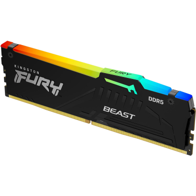 Модуль пам'яті для комп'ютера DDR5 32GB 6400 MHz Beast RGB XMP Kingston Fury (ex.HyperX) (KF564C32BBA-32)