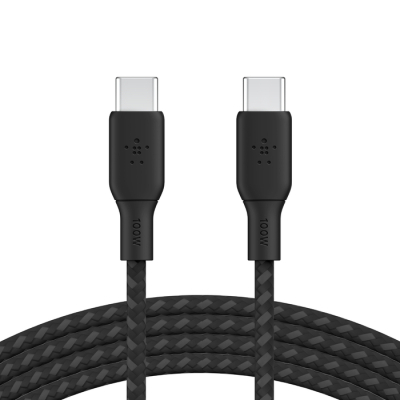 Дата кабель USB-C to USB-C 2.0m 100W black Belkin (CAB014BT2MBK)
