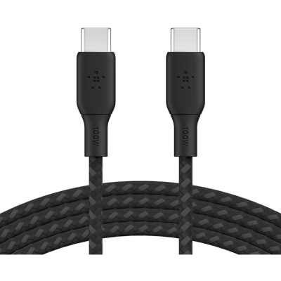 Дата кабель USB-C to USB-C 3.0m 100W black Belkin (CAB014BT3MBK)