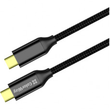 Дата кабель USB-C to USB-C 1.0m USB3.2 (20Gbps 4K PD100W) Gen2 5А black ColorWay (CW-CBPDCC062-BK)