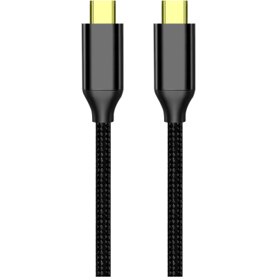 Дата кабель USB-C to USB-C 1.0m USB3.2 (20Gbps 4K PD100W) Gen2 5А black ColorWay (CW-CBPDCC062-BK)