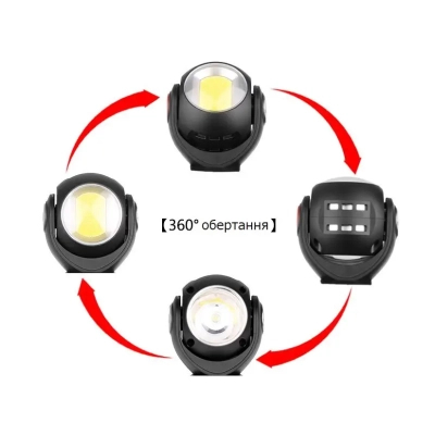 Ліхтар Quantum worklight Transformer 5W LED+COB з USB (QM-FL2020)