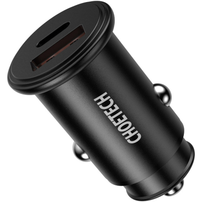 Зарядний пристрій Choetech 2xUSB 40W (2xUSB-C) PD3.0 20W (TC0008-V2-BK)