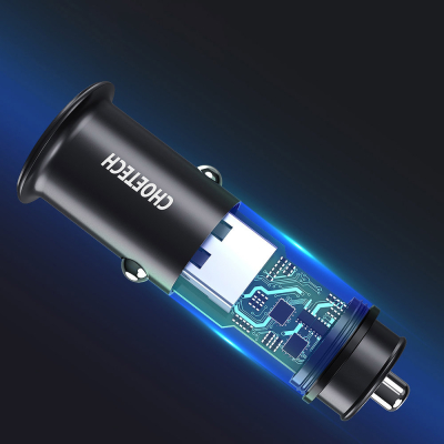 Зарядний пристрій Choetech 2xUSB 40W (2xUSB-C) PD3.0 20W (TC0008-V2-BK)