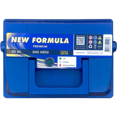 Акумулятор автомобільний NEW FORMULA PREMIUM 65Ah Ев (-/+) (640EN) (5652304249)