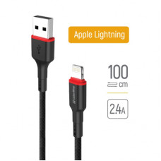 Дата кабель USB-C to Lightning 1.0m 2.4А black ColorWay (CW-CBUL064-BK)