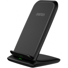 Зарядний пристрій Choetech 15W Fast Wireless Charging Stand 2coils black (T555-F-BK)
