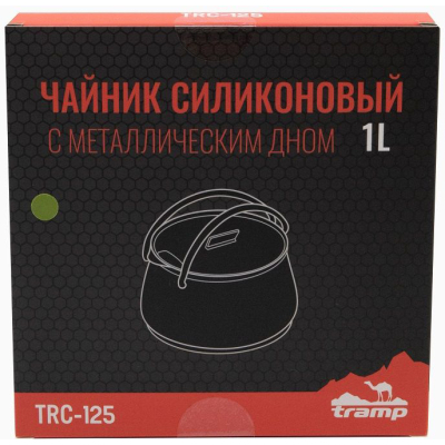 Чайник туристичний Tramp Silicon 1 л Olive (TRC-125-olive)