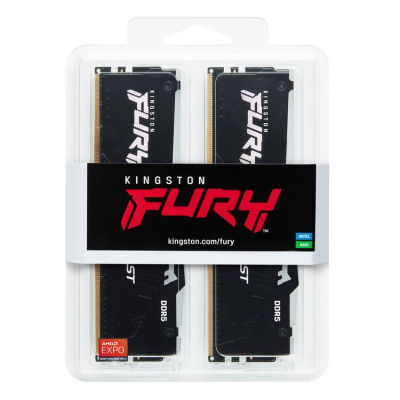 Модуль пам'яті для комп'ютера DDR5 32GB (2x16GB) 6800 MHz Beast RGB EXPO Kingston Fury (ex.HyperX) (KF568C34BBEAK2-32)