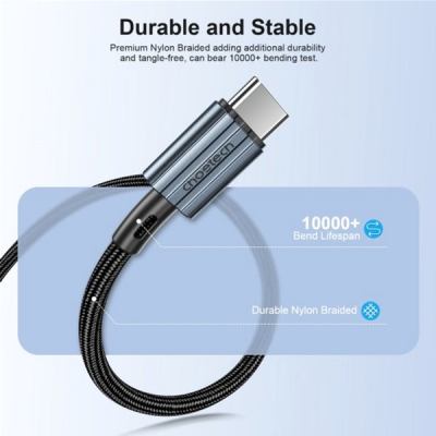 Дата кабель USB-C to USB-C 1.2m USB 2.0 60W Choetech (XCC-1014-BK)