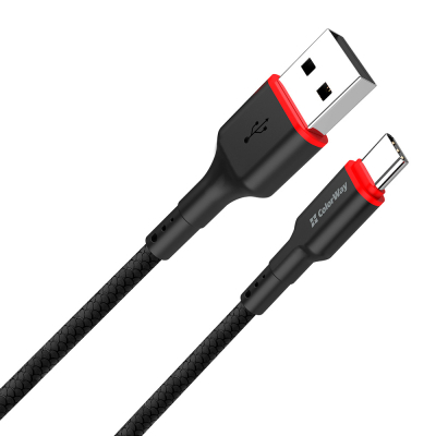 Дата кабель USB-C to USB-C 1.0m 2.4А black ColorWay (CW-CBUC064-BK)
