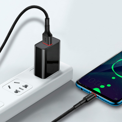 Дата кабель USB-C to USB-C 1.0m 2.4А black ColorWay (CW-CBUC064-BK)