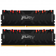 Модуль пам'яті для комп'ютера DDR4 16GB (2x8GB) 4600 MHz FURY Renegade RGB Black Kingston Fury (ex.HyperX) (KF446C19RBAK2/16)