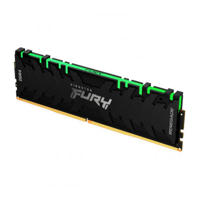 Модуль пам'яті для комп'ютера DDR4 16GB (2x8GB) 4600 MHz FURY Renegade RGB Black Kingston Fury (ex.HyperX) (KF446C19RBAK2/16)
