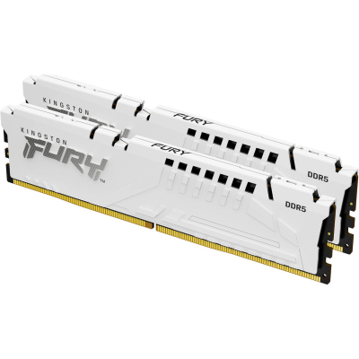 Модуль пам'яті для комп'ютера DDR5 32GB (2x16GB) 6800 MHz Beast White EXPO Kingston Fury (ex.HyperX) (KF568C34BWEK2-32)