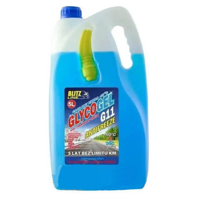 Антифриз BioLine Poland Glycogel G11 ready-mix -37°C син, 5л (176447)
