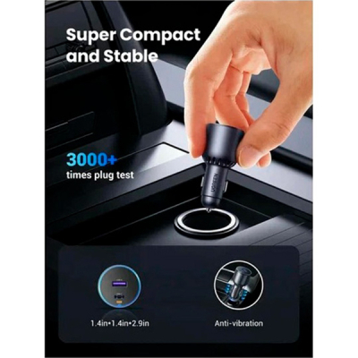 Зарядний пристрій Ugreen 2xUSB 63W (USB-C+USB-A) QC3.0 (EC701) (35023)