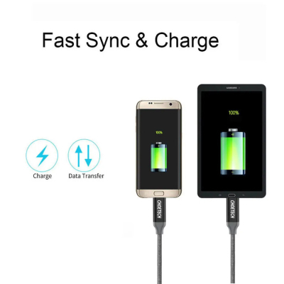 Дата кабель USB 3.0 AM to Type-C 1.0m 2.4A Choetech (AC0007)