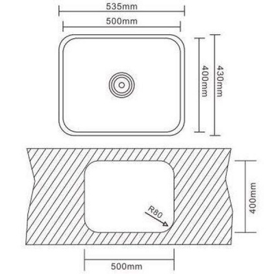 Мийка кухонна Interline UNDER PLUS sateen