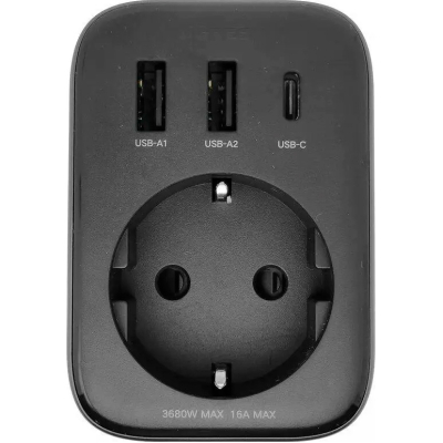 Зарядний пристрій Ugreen 3xUSB 30W Outlet Extender (2хUSB-A+USB-C) CD314 (90613)