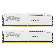 Модуль пам'яті для комп'ютера DDR5 64GB (2x32GB) 6000 MHz Beast White EXPO Kingston Fury (ex.HyperX) (KF560C30BWEK2-64)