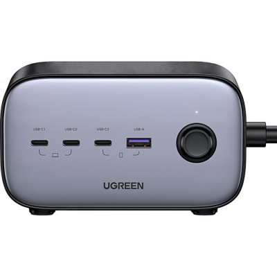 Зарядний пристрій Ugreen 4xUSB 100W Nexode Pro (3хUSB-C+USB-A+2хSchuko) CD270 (60167)