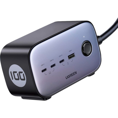 Зарядний пристрій Ugreen 4xUSB 100W Nexode Pro (3хUSB-C+USB-A+2хSchuko) CD270 (60167)