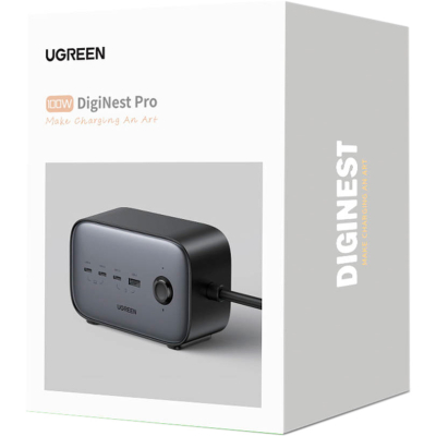 Зарядний пристрій Ugreen 4xUSB 100W Nexode Pro (3хUSB-C+USB-A+2хSchuko) CD270 (60167)