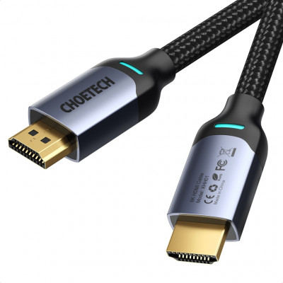 Кабель мультимедійний HDMI to HDMI 2.0m V2.1, 8K60Hz Choetech (XHH01)
