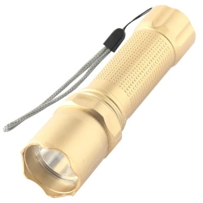 Ліхтар Quantum Minik gold 3W LED з USB 40шт/уп (QM-FL1044-B)